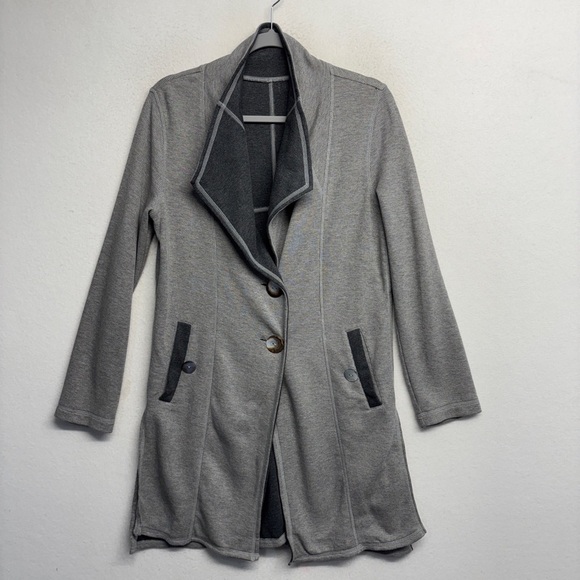 Neon Buddha Gray Women's Jacket 100% Cotton XS - Picture 1 of 5